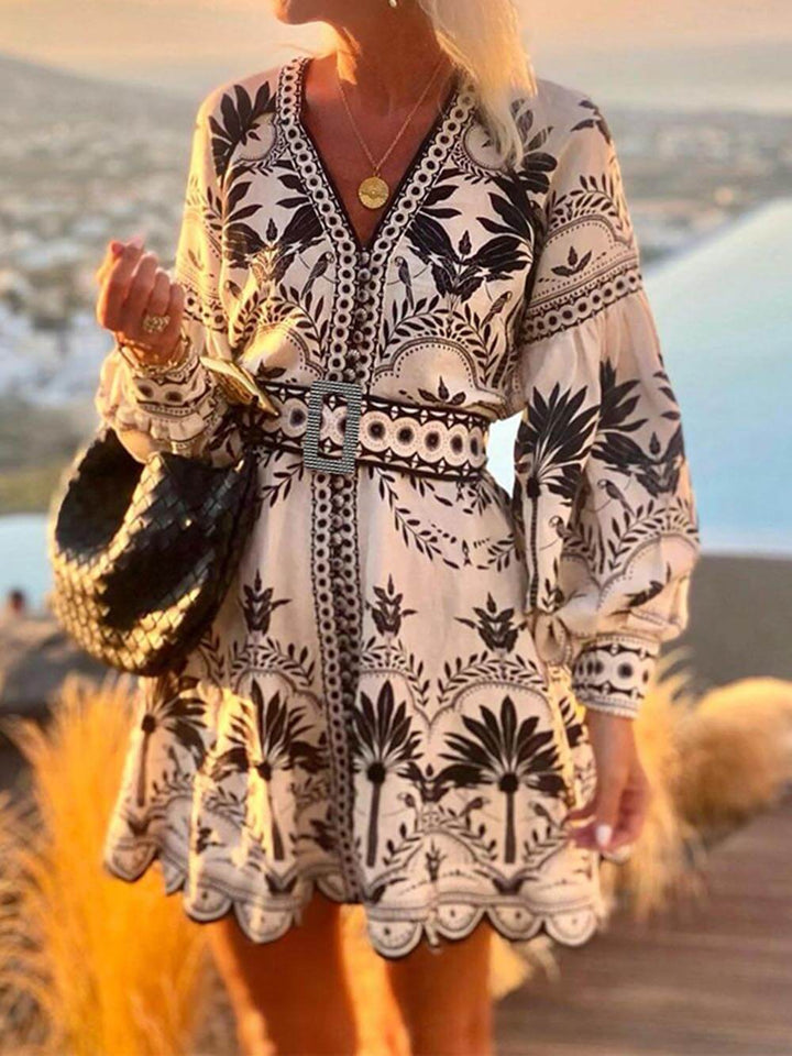 Isla - Fashion Printed Beach Loose Mini Dress