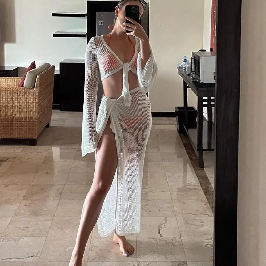 Sienna - Knitted Bikini Cover-Up Set