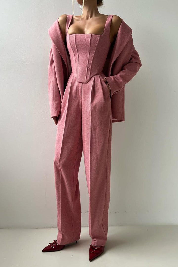 Dolce - three-piece double-breasted blazer set