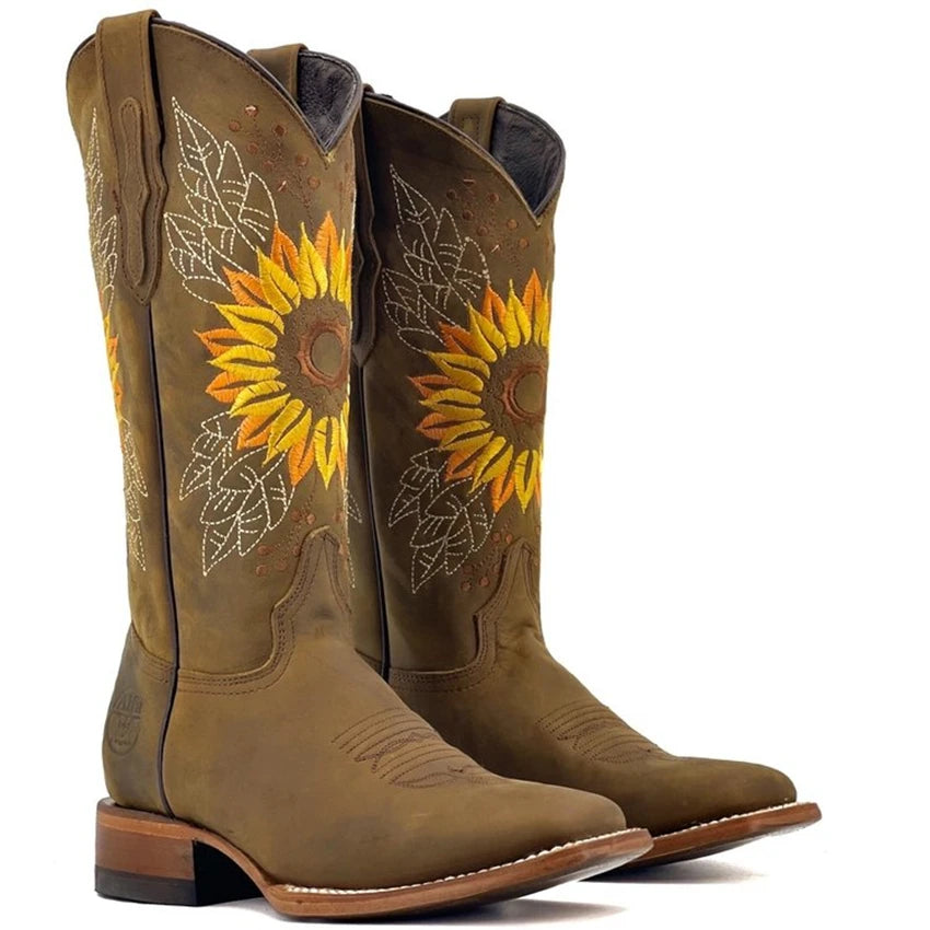 Sierra - Western Denim Boots