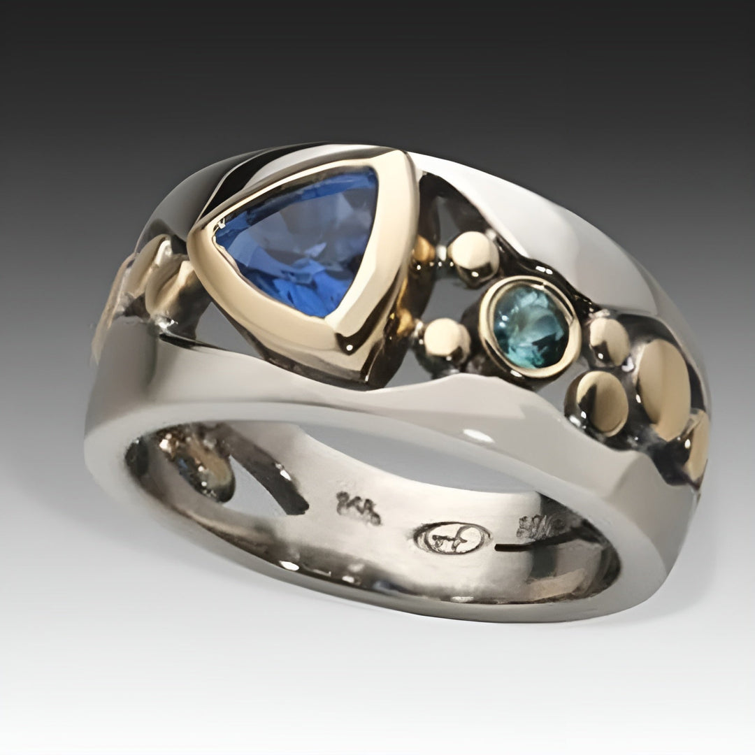 Seraphina – Vintage Blue Crystal Ring