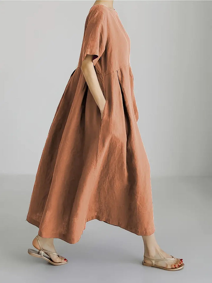 Nadia - Relaxed Linen Maxi Dress