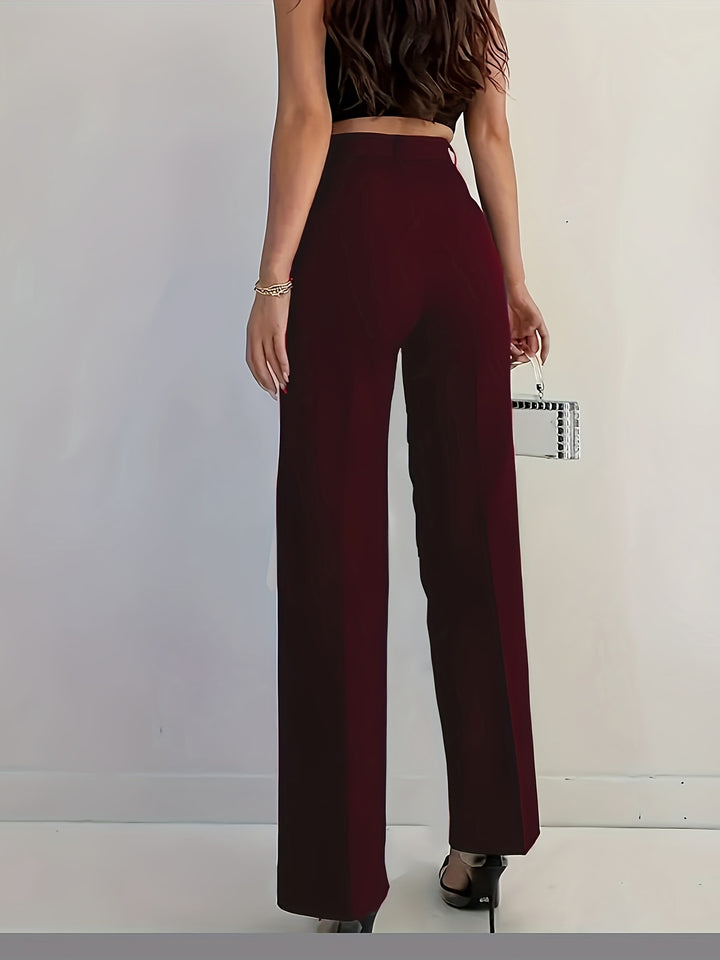 Celeste – High-Waisted Straight-Leg Trousers