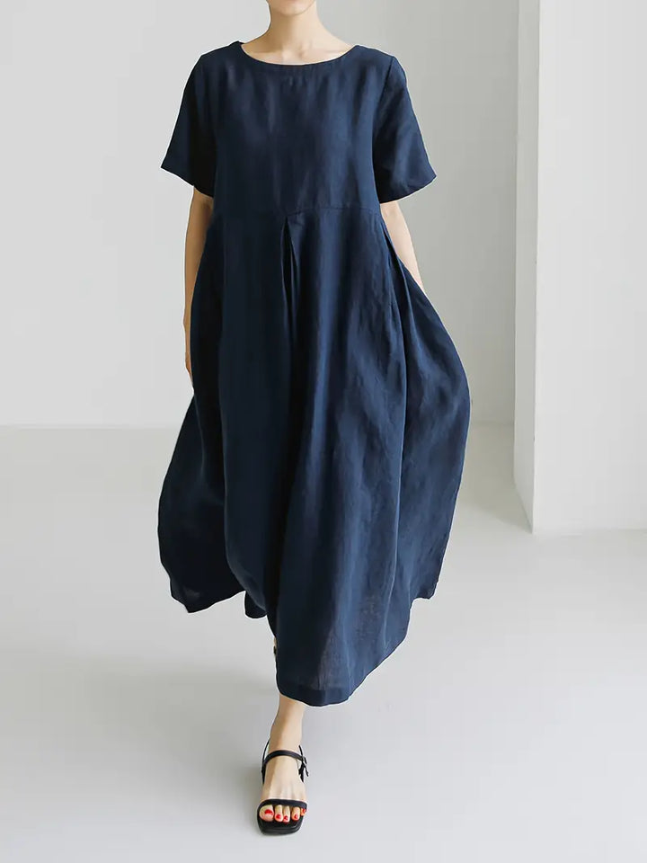 Nadia - Relaxed Linen Maxi Dress