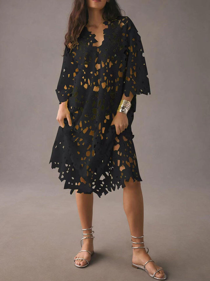 Monika - Lace Cover Up Beach Midi Dress