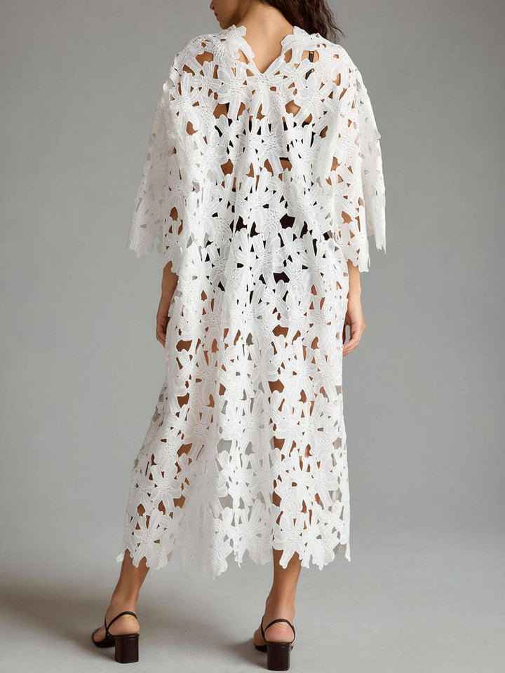 Monika - Lace Cover Up Beach Midi Dress