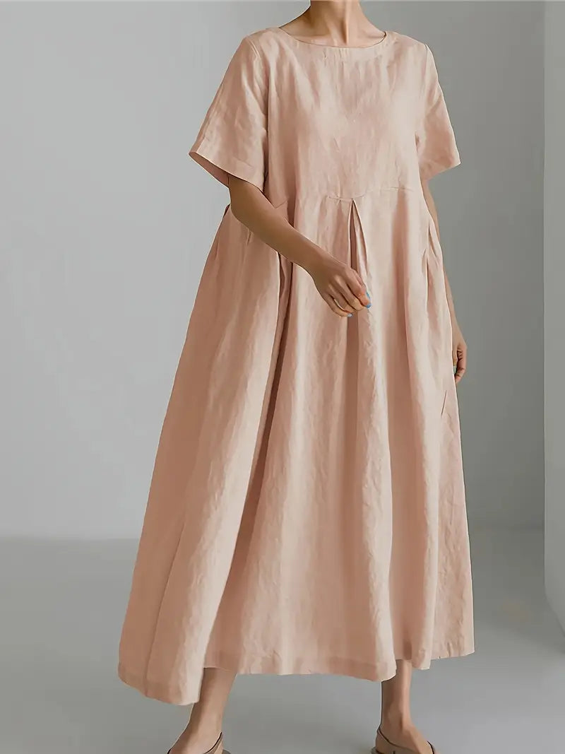 Nadia - Relaxed Linen Maxi Dress
