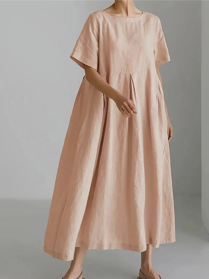Nadia - Relaxed Linen Maxi Dress