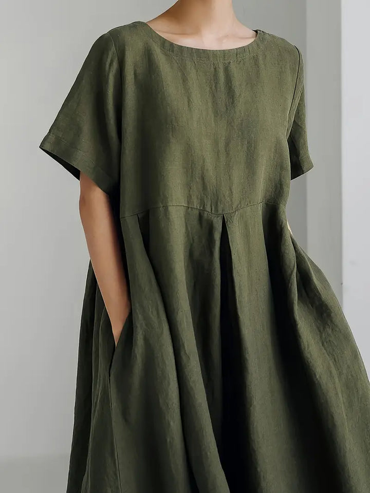 Nadia - Relaxed Linen Maxi Dress