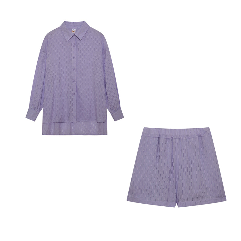 Maude - Chic Shirt & Shorts Set