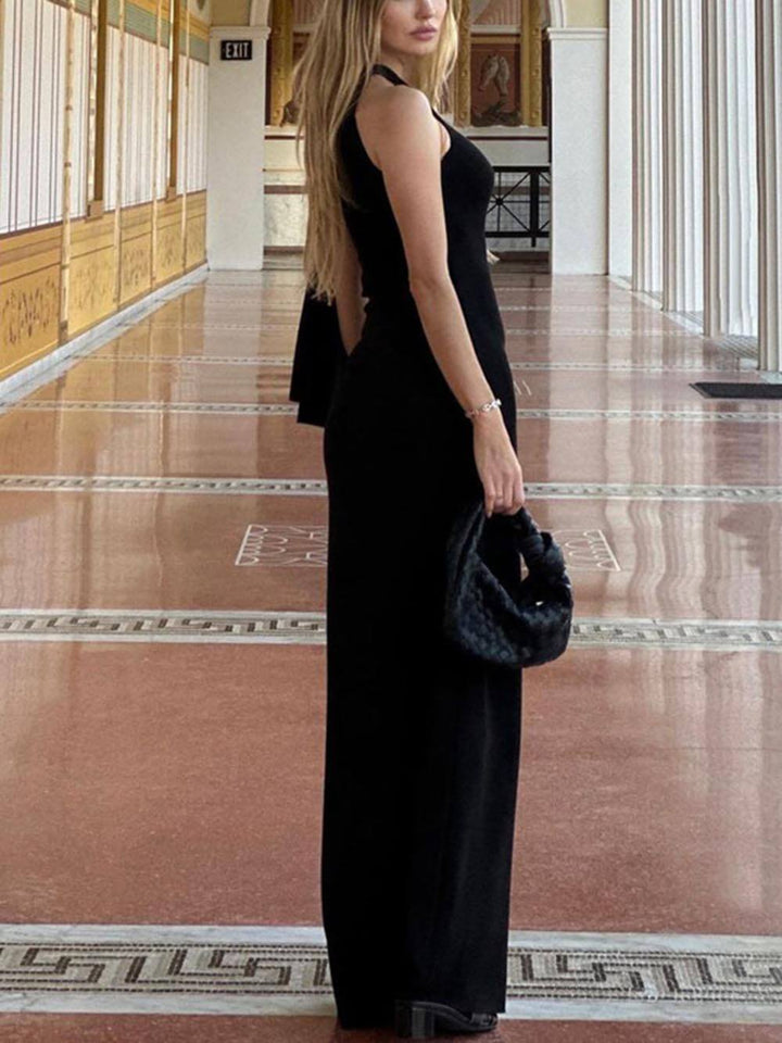 Maya - Fashion One Shoulder Ribbon Party Maxi Dress