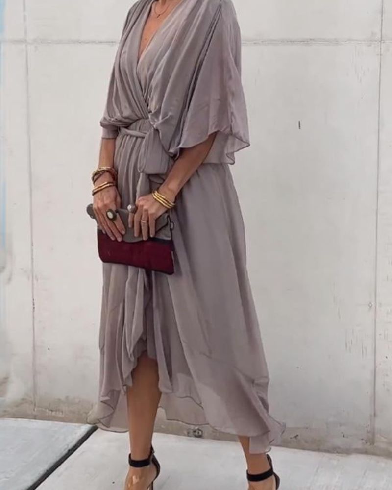 Cristi – Flowy Crossed Dress