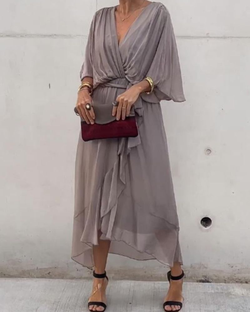 Cristi – Flowy Crossed Dress