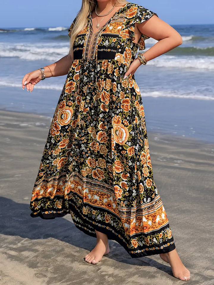 Alora - Floral Boho Dress