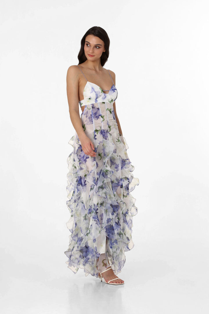 Saffron Maxi Dress - Blue