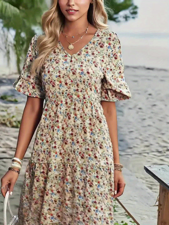 Ariana – Bohemian Floral Dress