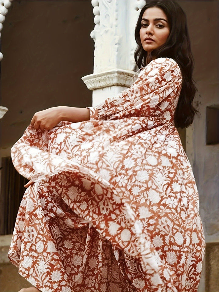 Valeria - Floral Ruched Dress