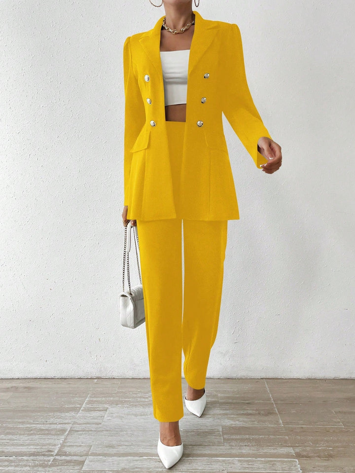 Kam - Long Sleeve Suit Ensemble