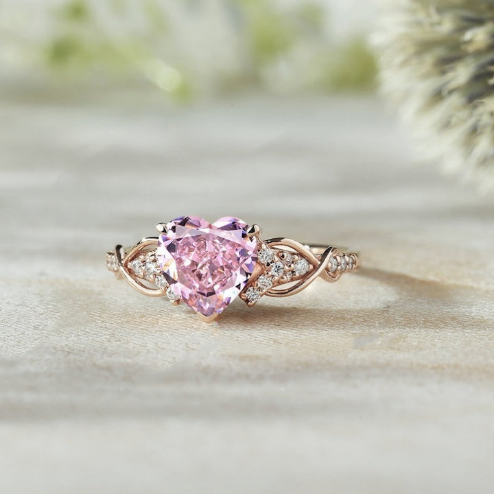 Isla – Heart-Shaped Zirconia Engagement Ring