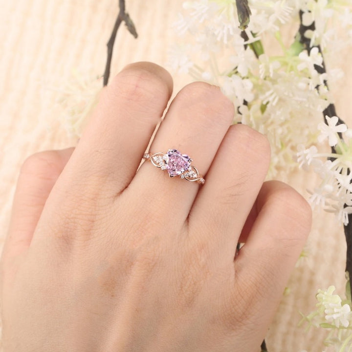 Isla – Heart-Shaped Zirconia Engagement Ring