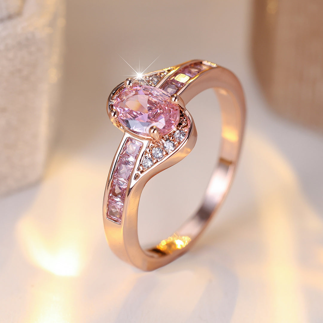 Celeste – Luminous Pink Zirconia Ring