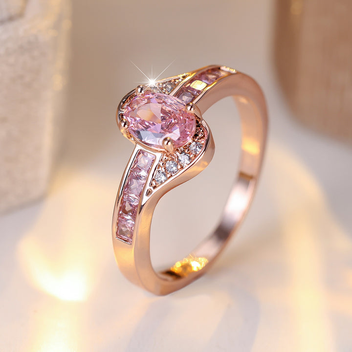 Celeste – Luminous Pink Zirconia Ring