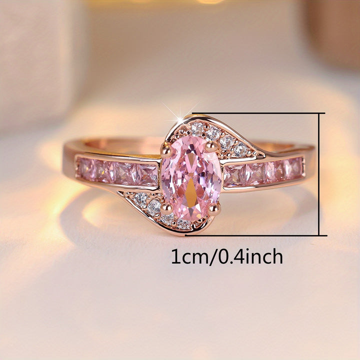 Celeste – Luminous Pink Zirconia Ring