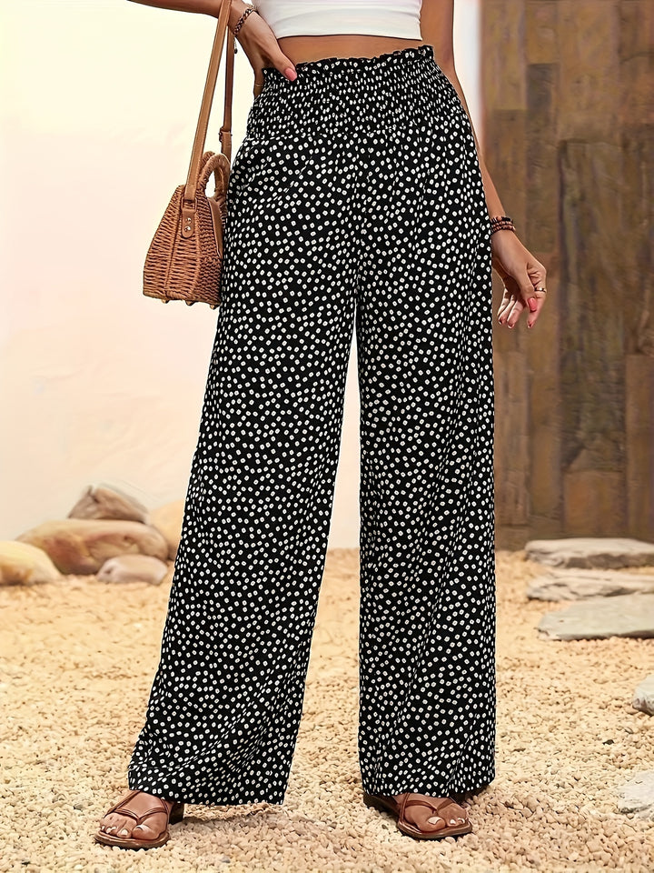 Mira - The Allover Print Wide-Leg Pants