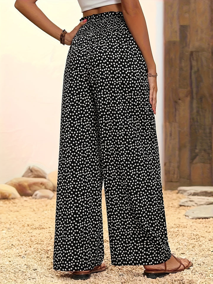 Mira - The Allover Print Wide-Leg Pants