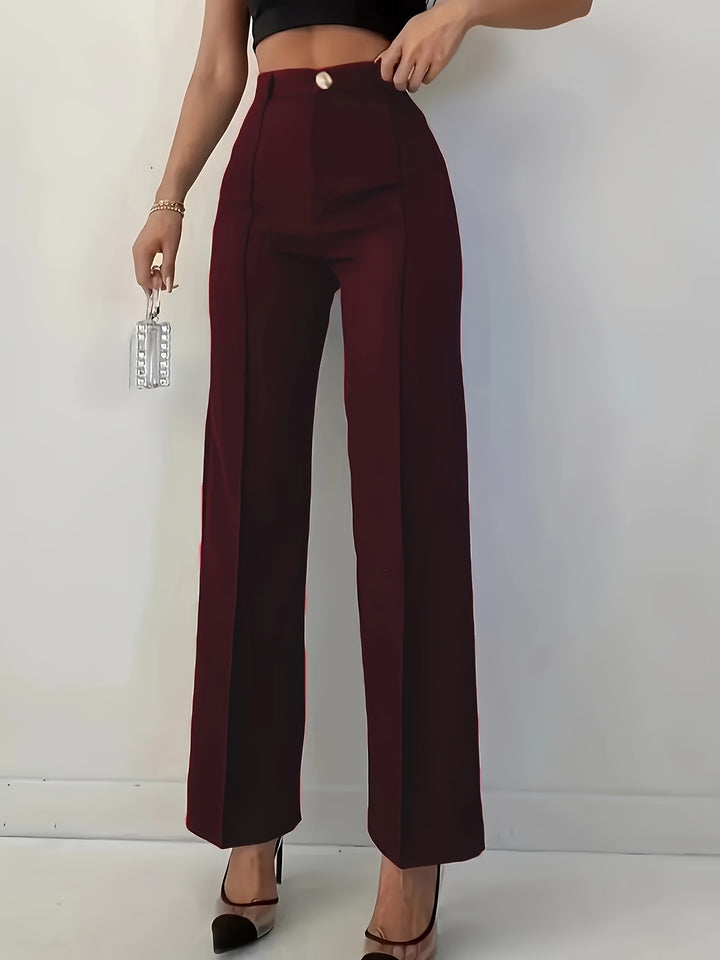 Celeste – High-Waisted Straight-Leg Trousers