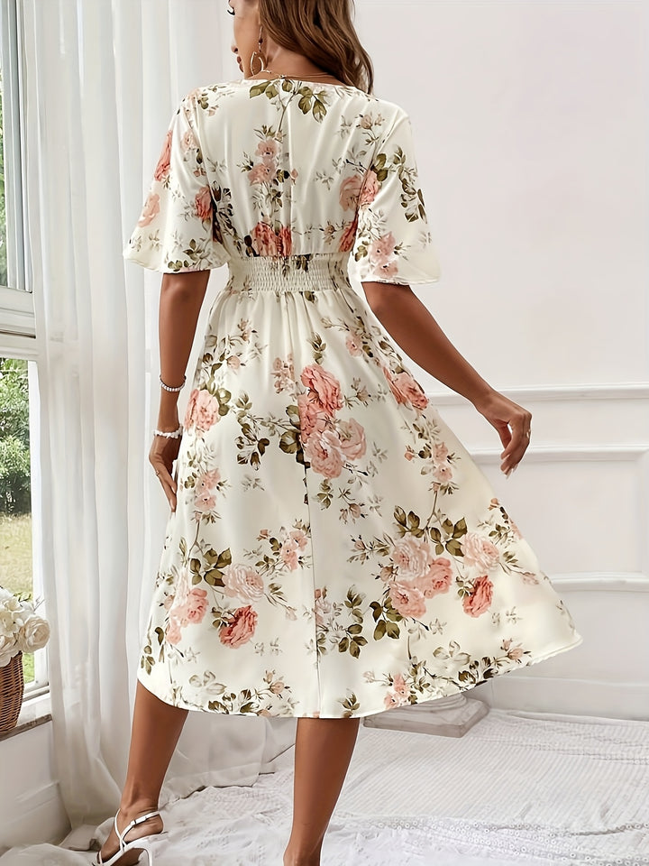 Lily – Floral Print Sleeveless Dress