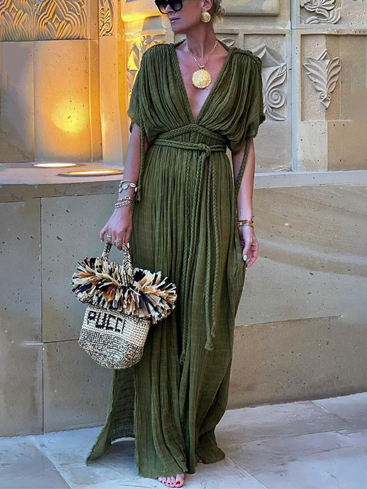 Mika - Lightweight Draped Maxi Dress