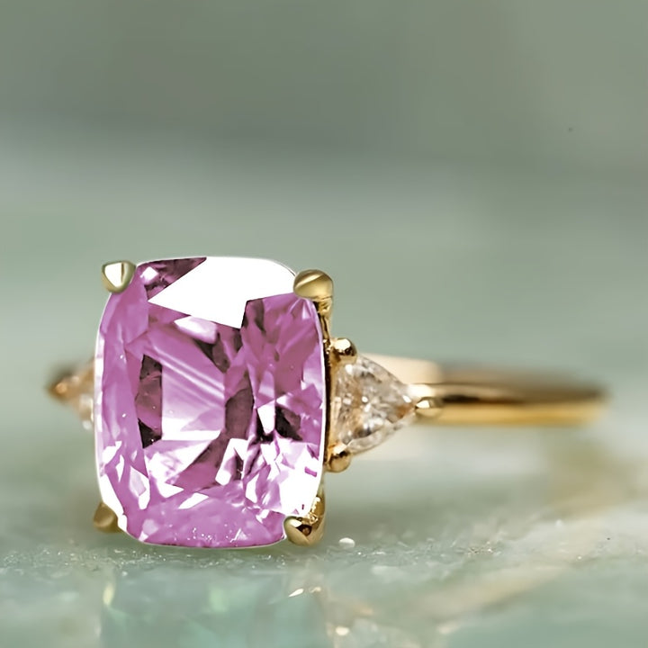 Seraphina – Square Cubic Zirconia Anniversary Ring
