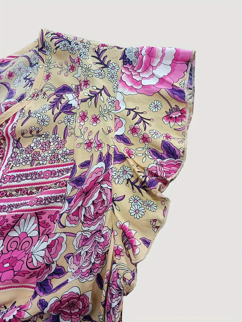Alora - Floral Boho Dress