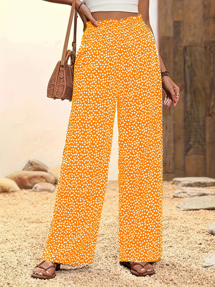 Mira - The Allover Print Wide-Leg Pants