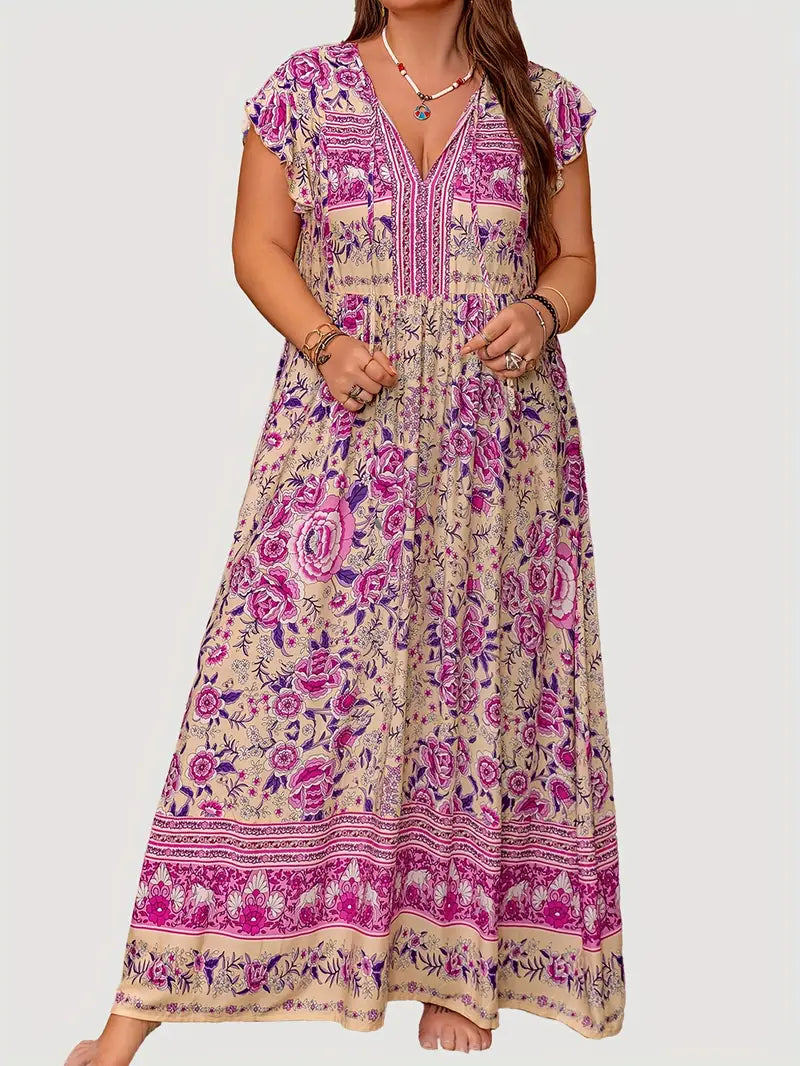 Alora - Floral Boho Dress