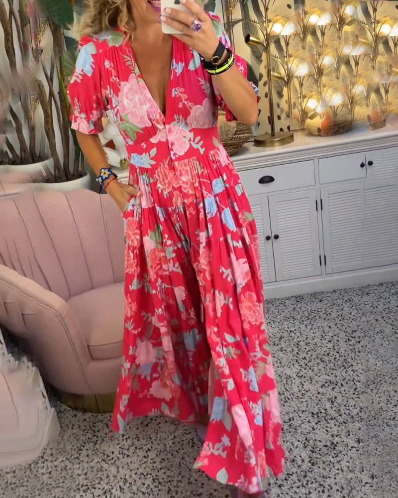 Margit – Summer Floral Dress
