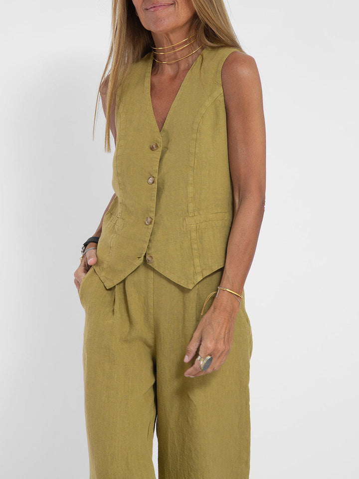 Ella - Vest & Wide Pants Set (Almost sold out)