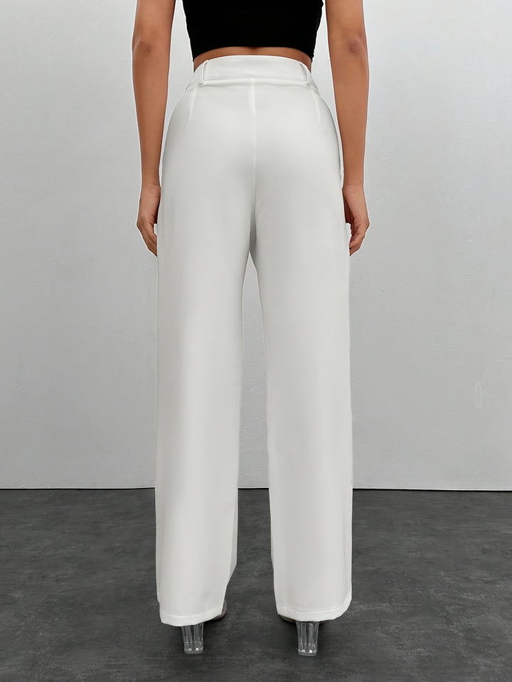 Elena – High-Waist Straight-Leg Suit Pants