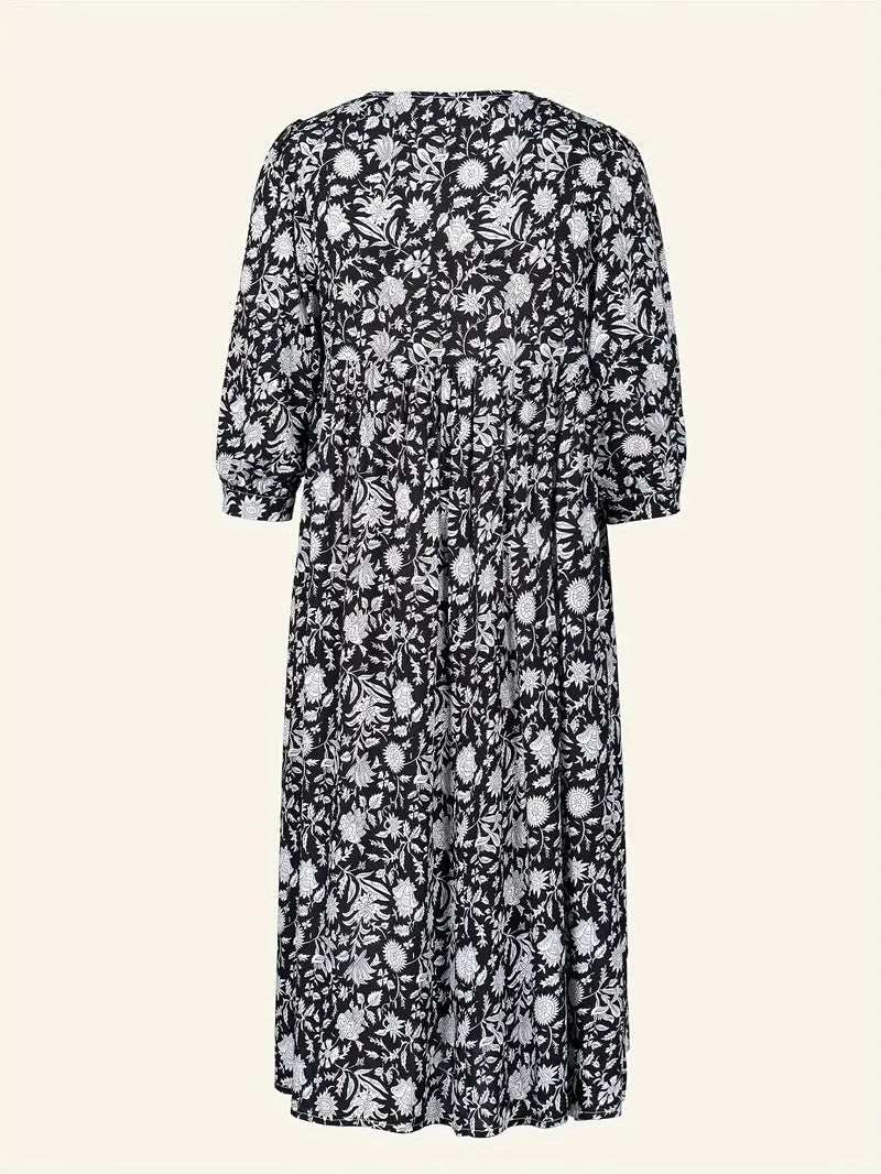 Valeria - Floral Ruched Dress