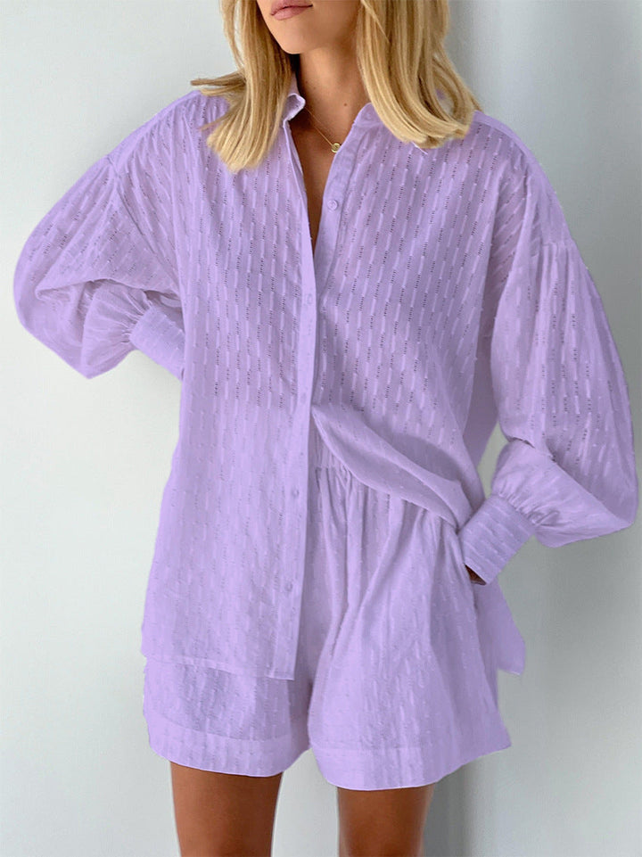Maude - Chic Shirt & Shorts Set