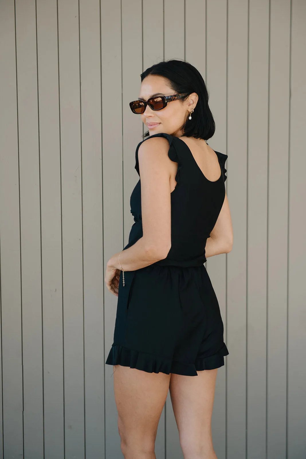 Mary - Swimsuit with ruffles and bust support