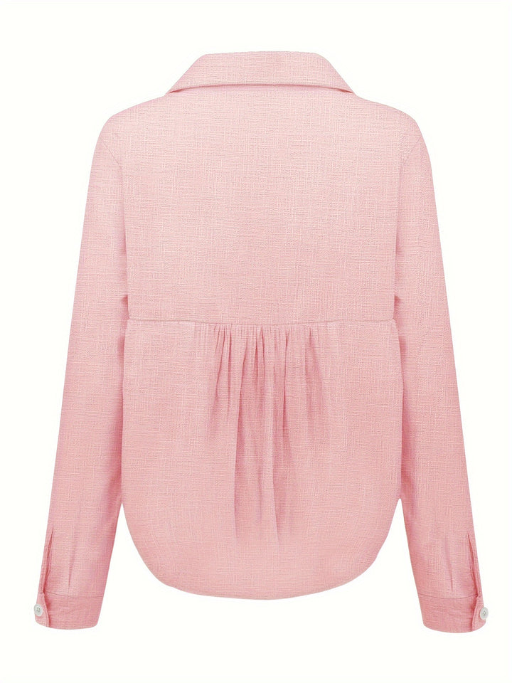 Elise - Long Sleeve Linen Shirt