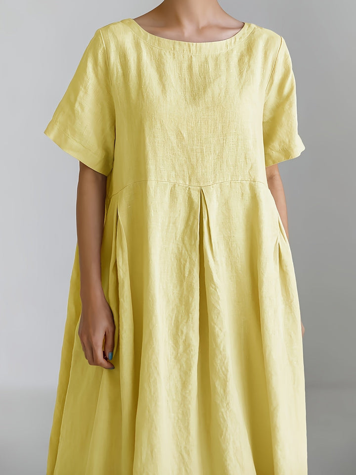 Nadia - Relaxed Linen Maxi Dress