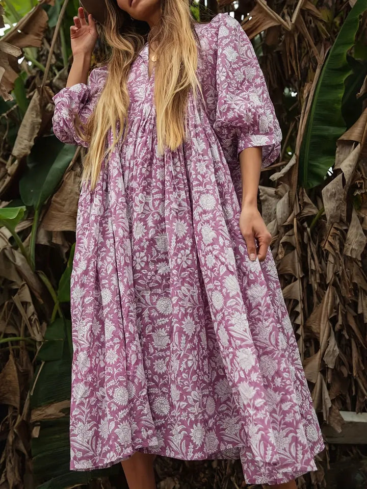Valeria - Floral Ruched Dress