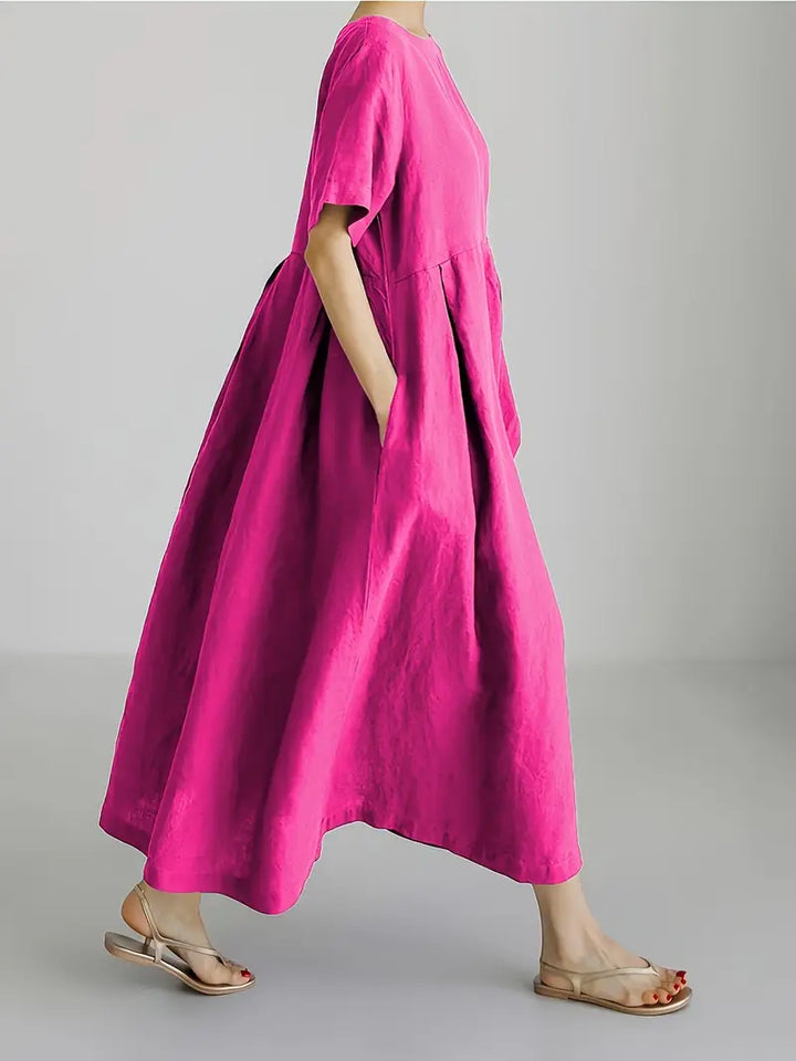 Nadia - Relaxed Linen Maxi Dress