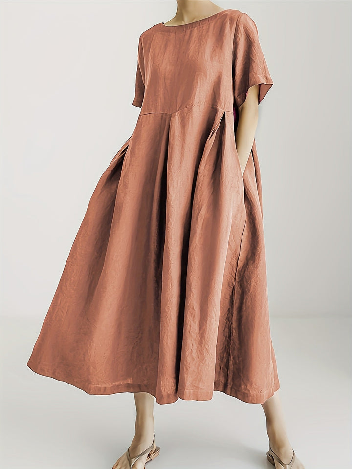 Nadia - Relaxed Linen Maxi Dress