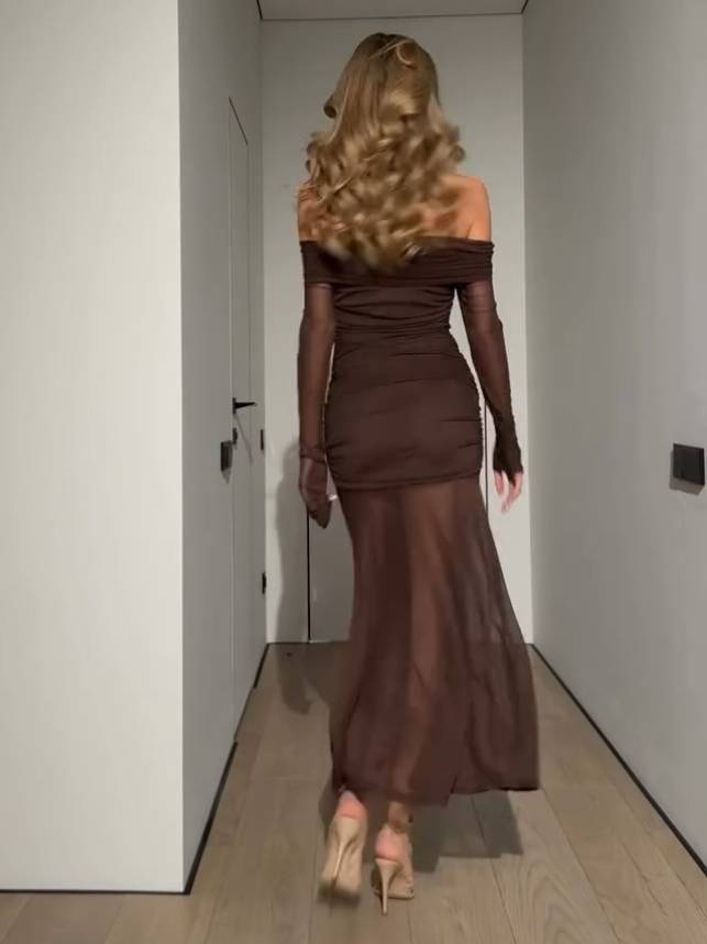 Seraphina - Off-shoulder Tulle Maxi Dress