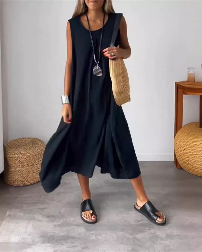 Blome - Sleeveless boho midi dress