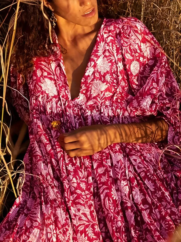Valeria - Floral Ruched Dress